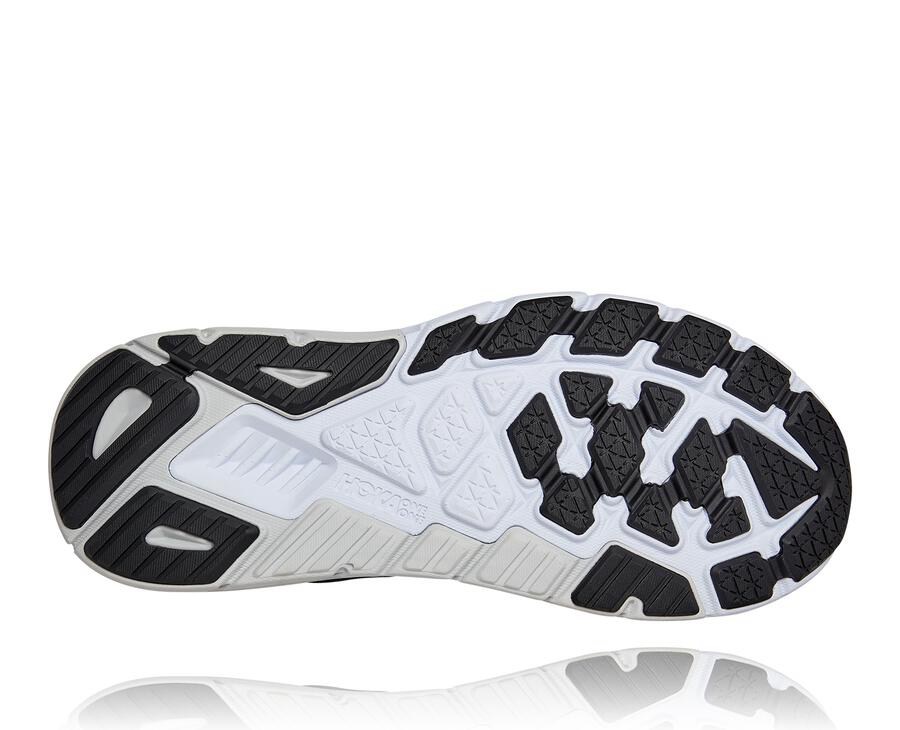 Hoka Australia One One Arahi 5 - Mens Running Shoes Black/White - GTOKD-8745